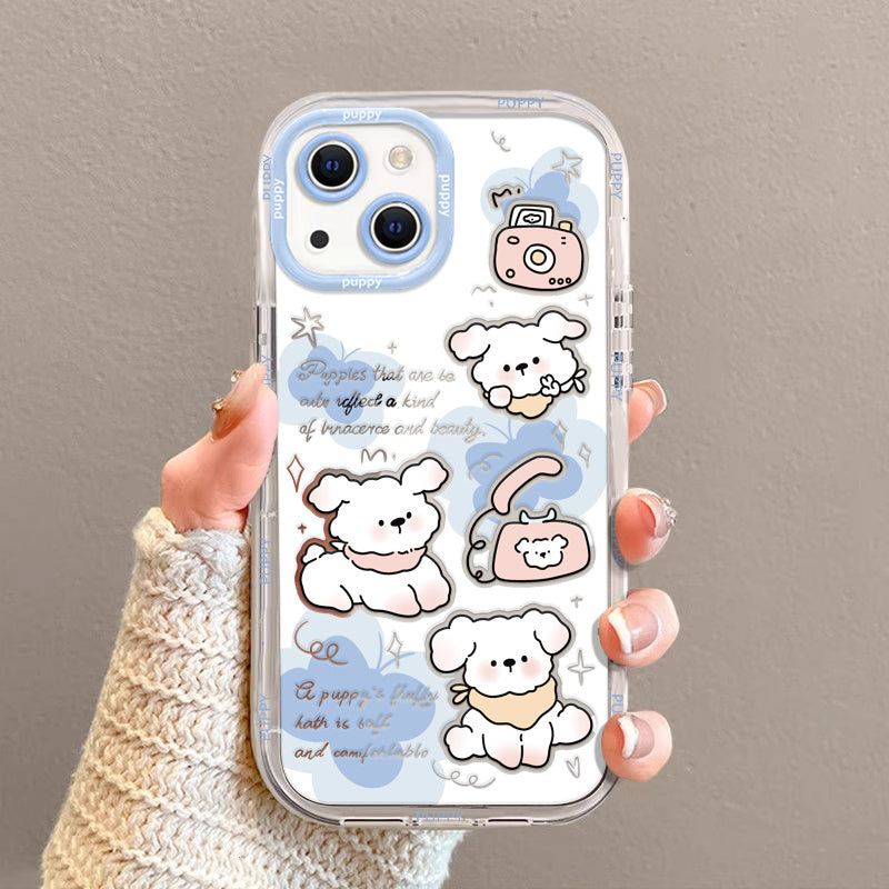 Applicable All-inclusive Protective Case Cute Cartoon Puppy