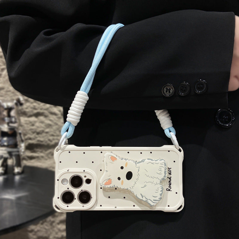 Spotted Cute Puppy Phone Case Drop-resistant Four Corners