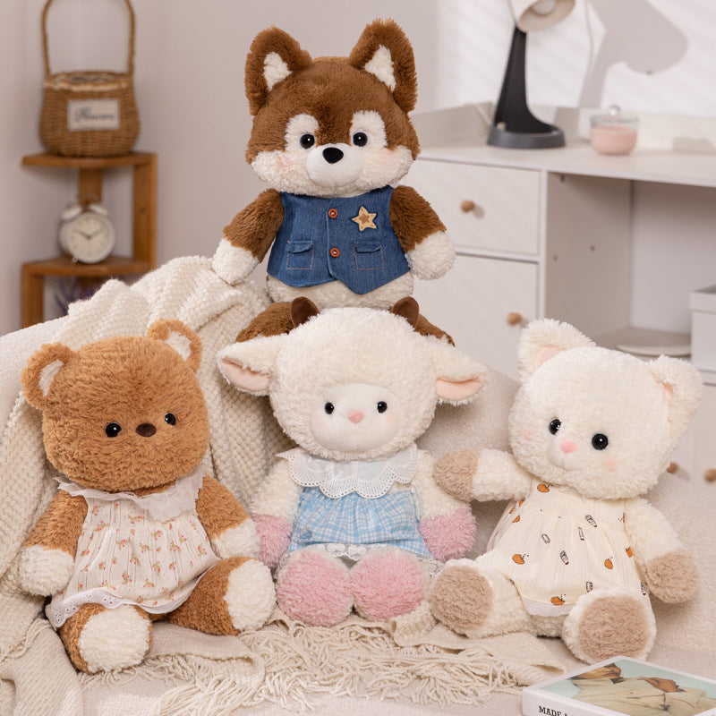 Animal Plush Toy Doll Dressing Birthday Gift